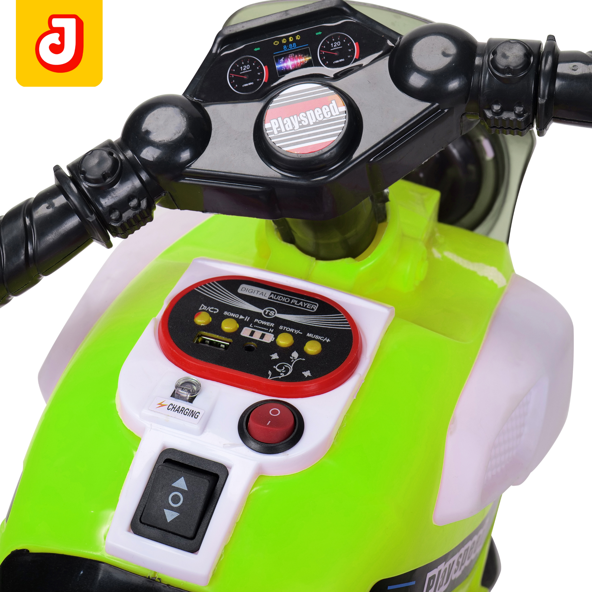 Jammbo Nitro Battery Operated Bike - Green (Age 2-5)