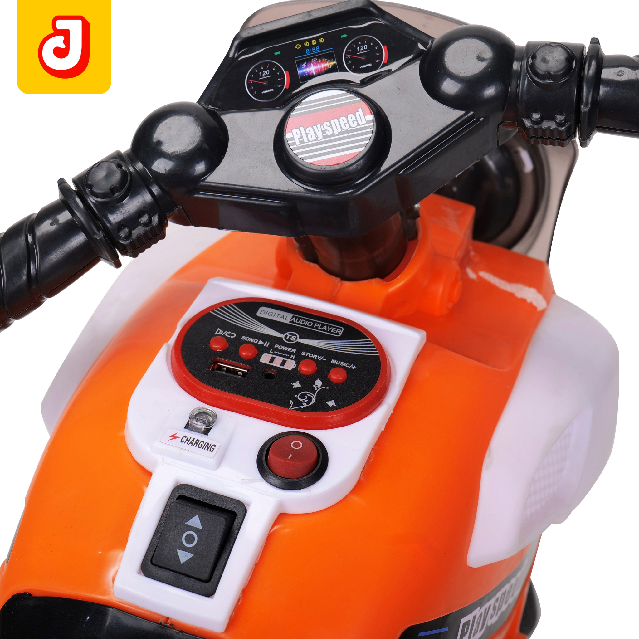Jammbo Nitro Battery Operated Bike - Orange (Age 2-5)