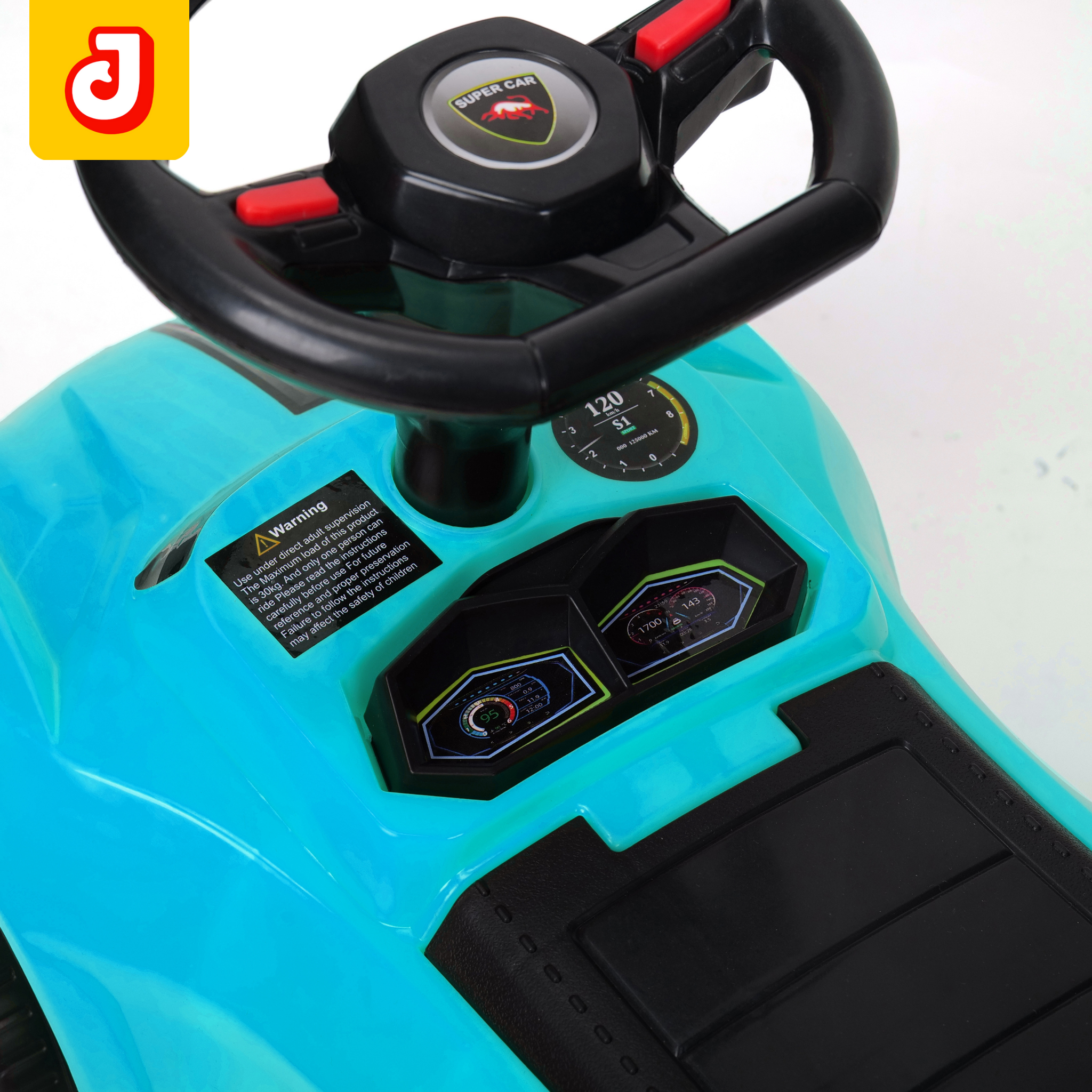 Jammbo Dash Kids Manual Car - Blue(Age 2-5)
