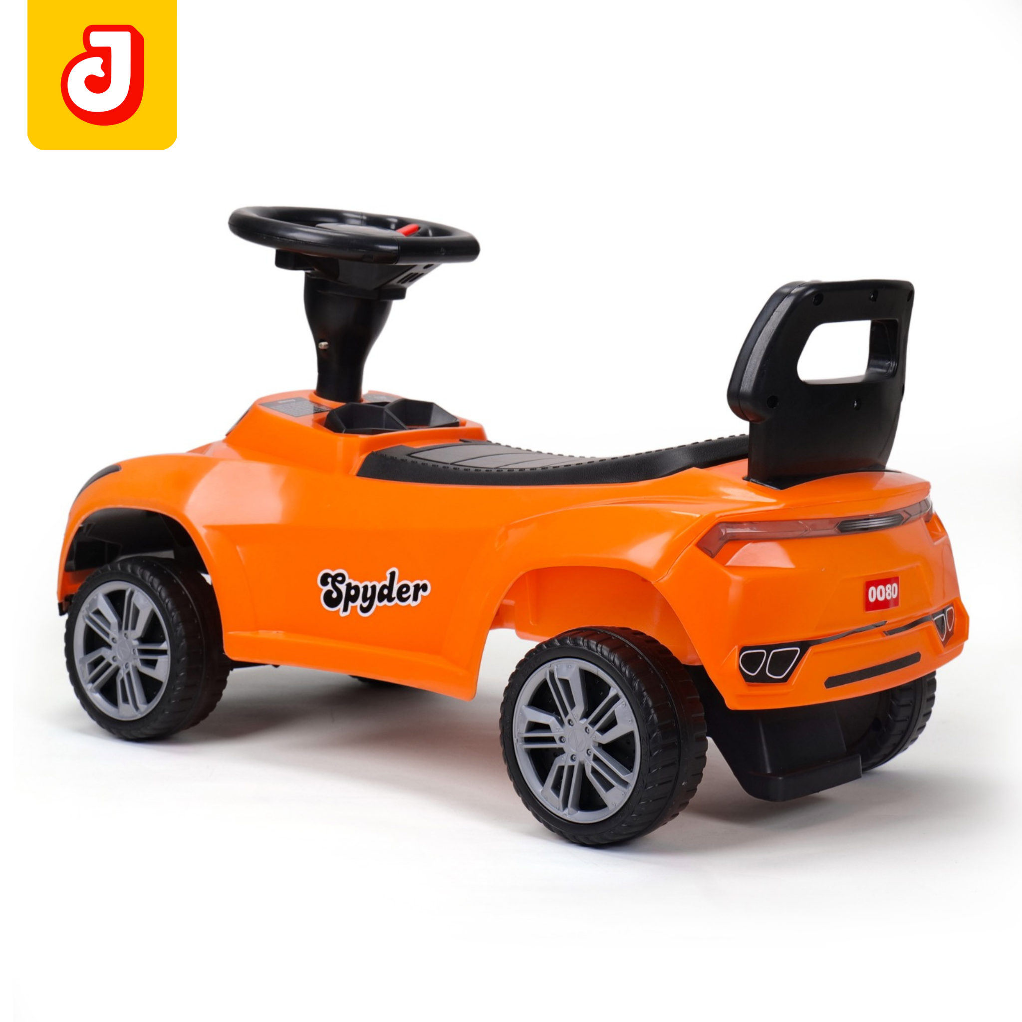 Jammbo Dash Kids Manual Car - Orange (Age 2-5)