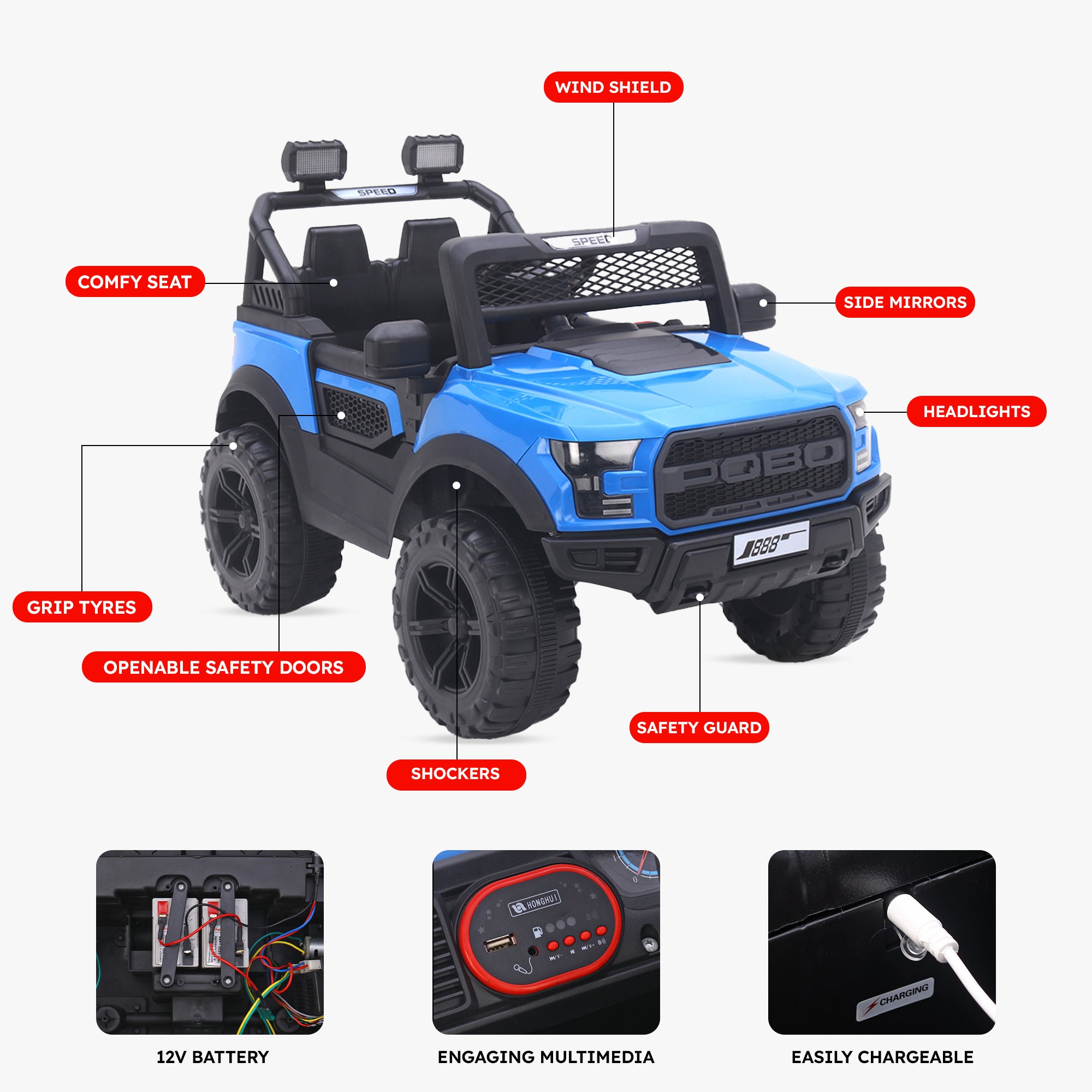 Pobo - Blue (Age 2-8)