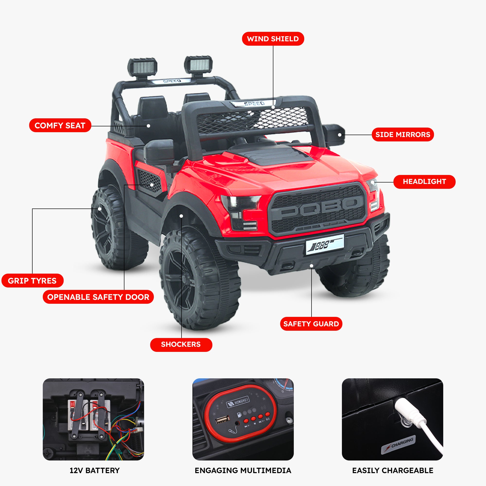 Pobo - Red (Age 2-8)