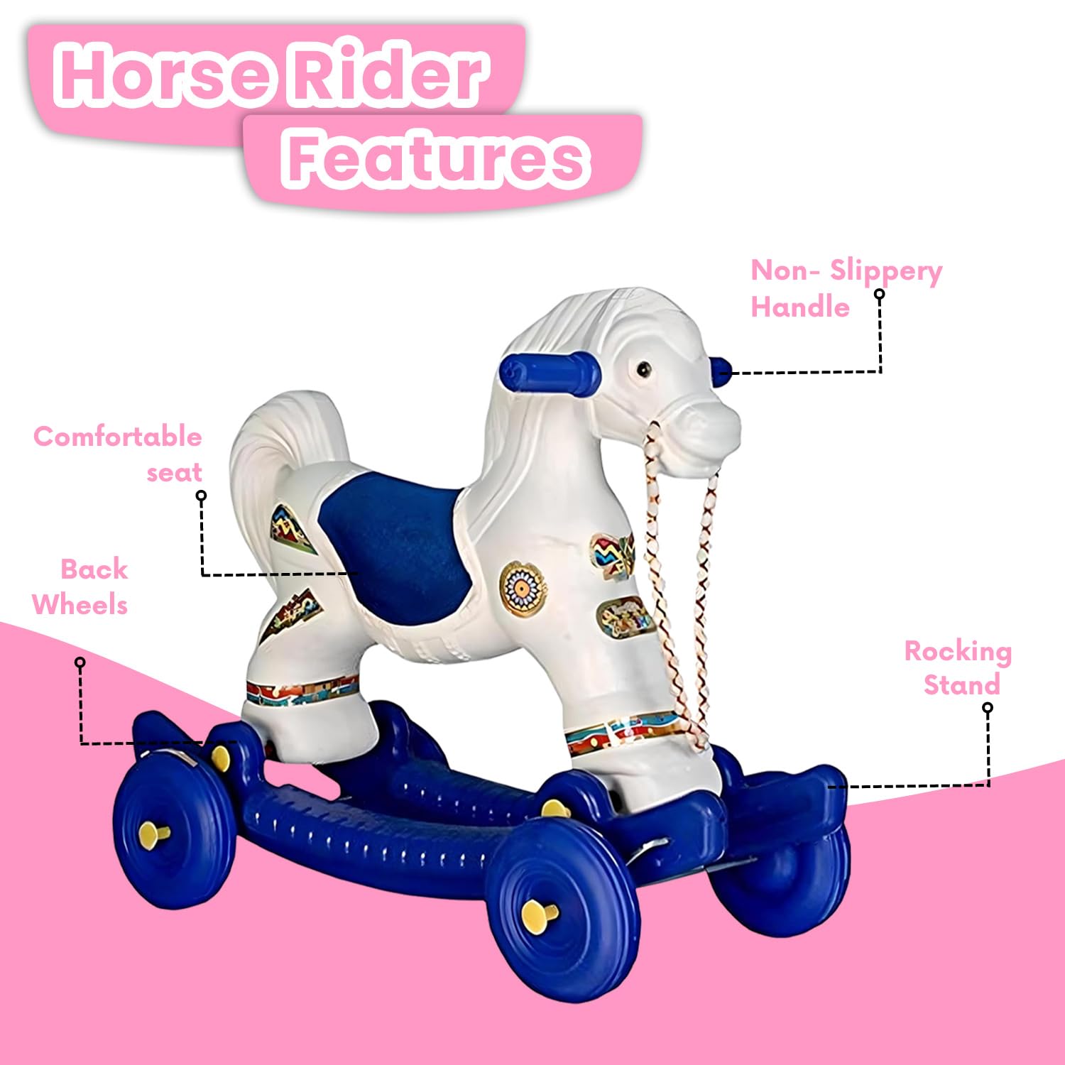 Jammbo 2-in-1 Baby Horse Rider