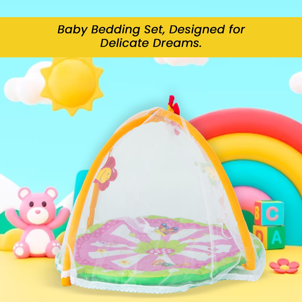 Jammbo Newborn Baby Bedding Set (MUL/Bed)