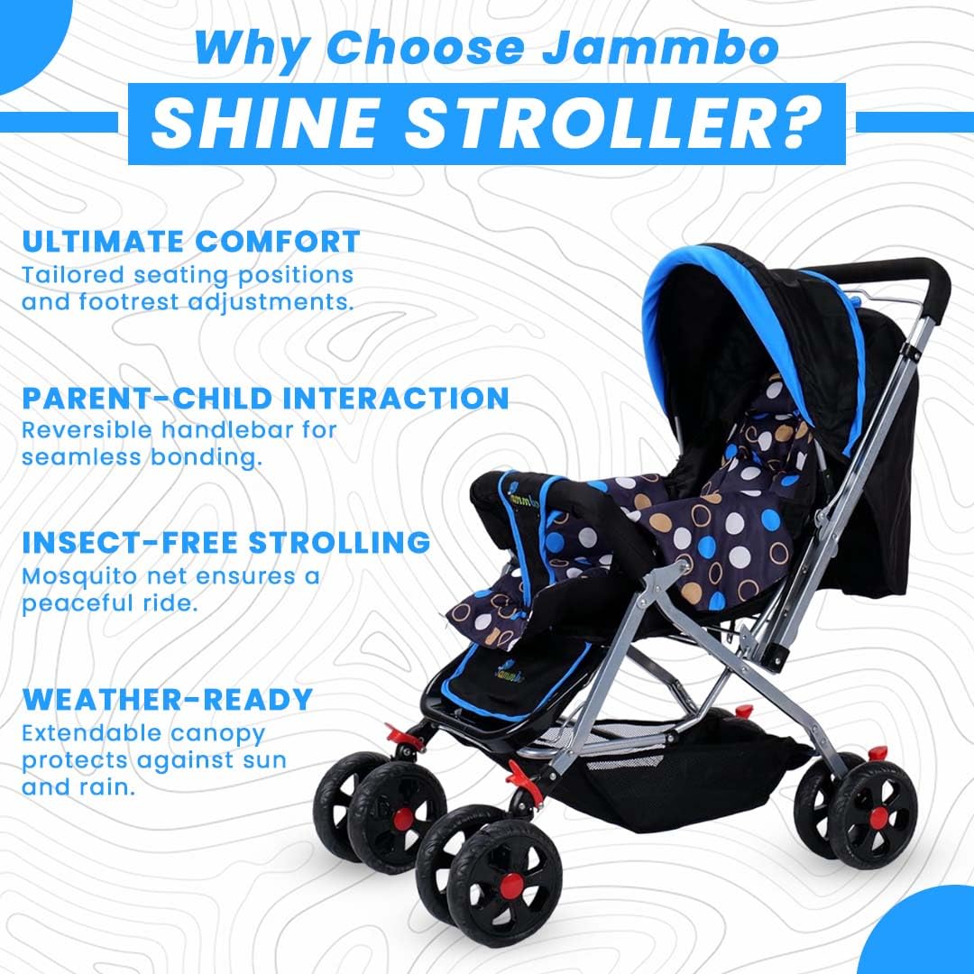 Jammbo Shine Stroller (Blue)