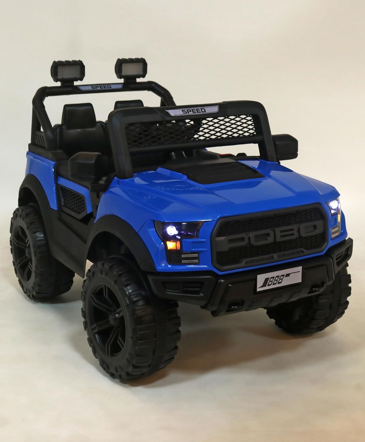 Jammbo POBO Battery Operated Premium Jeep for Kids- Blue