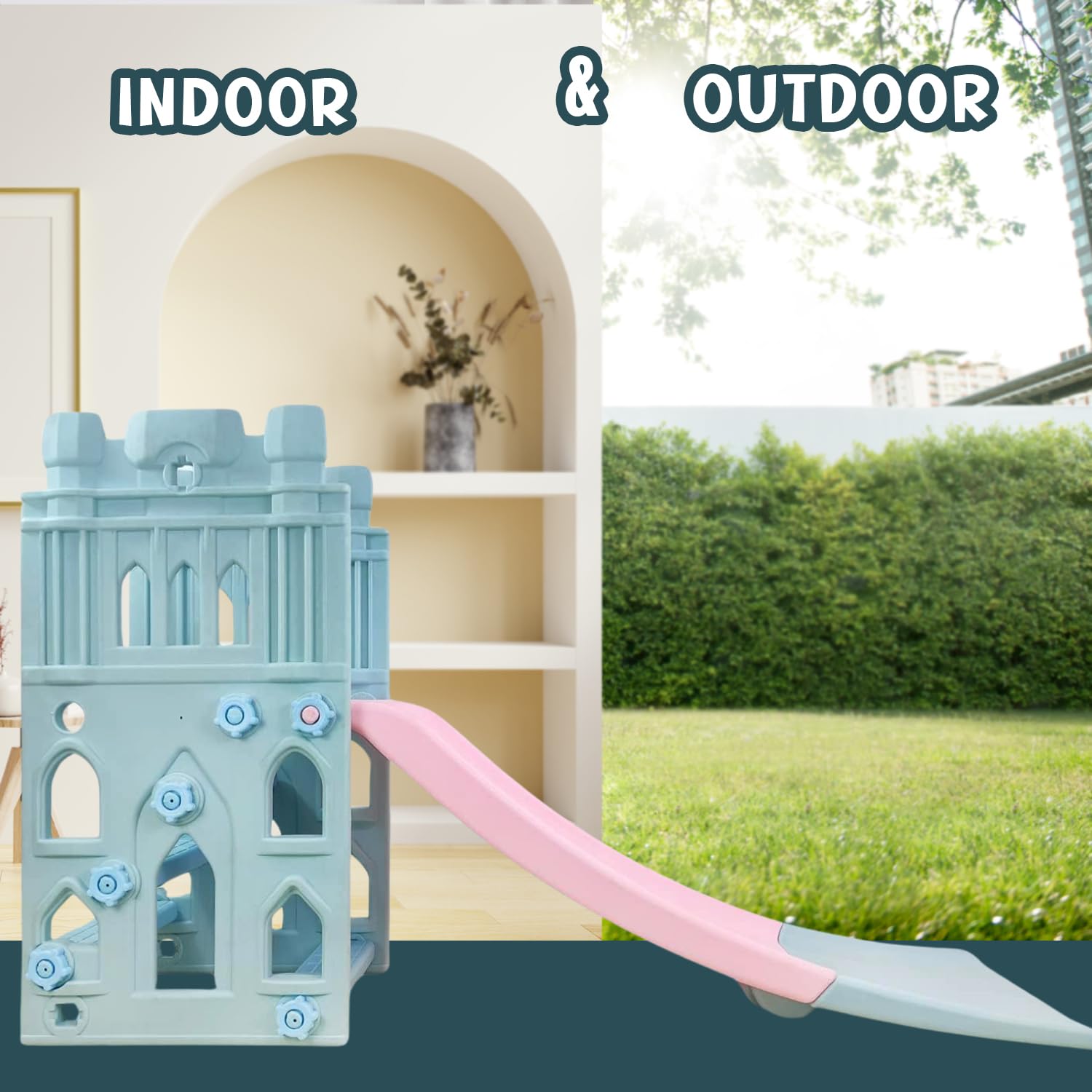 Jammbo Fun-Filled Garden Slide for Kids (Big)