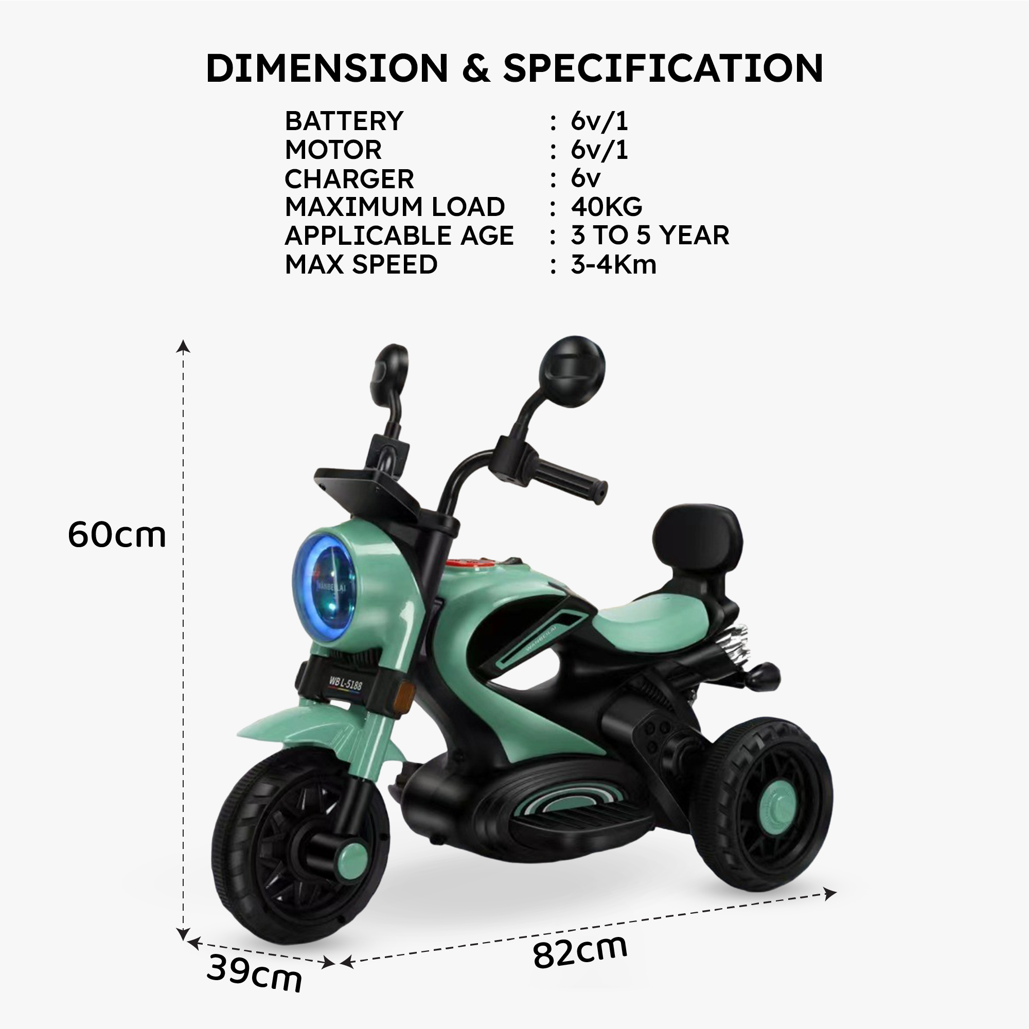 Jammbo Super Harley (Green)