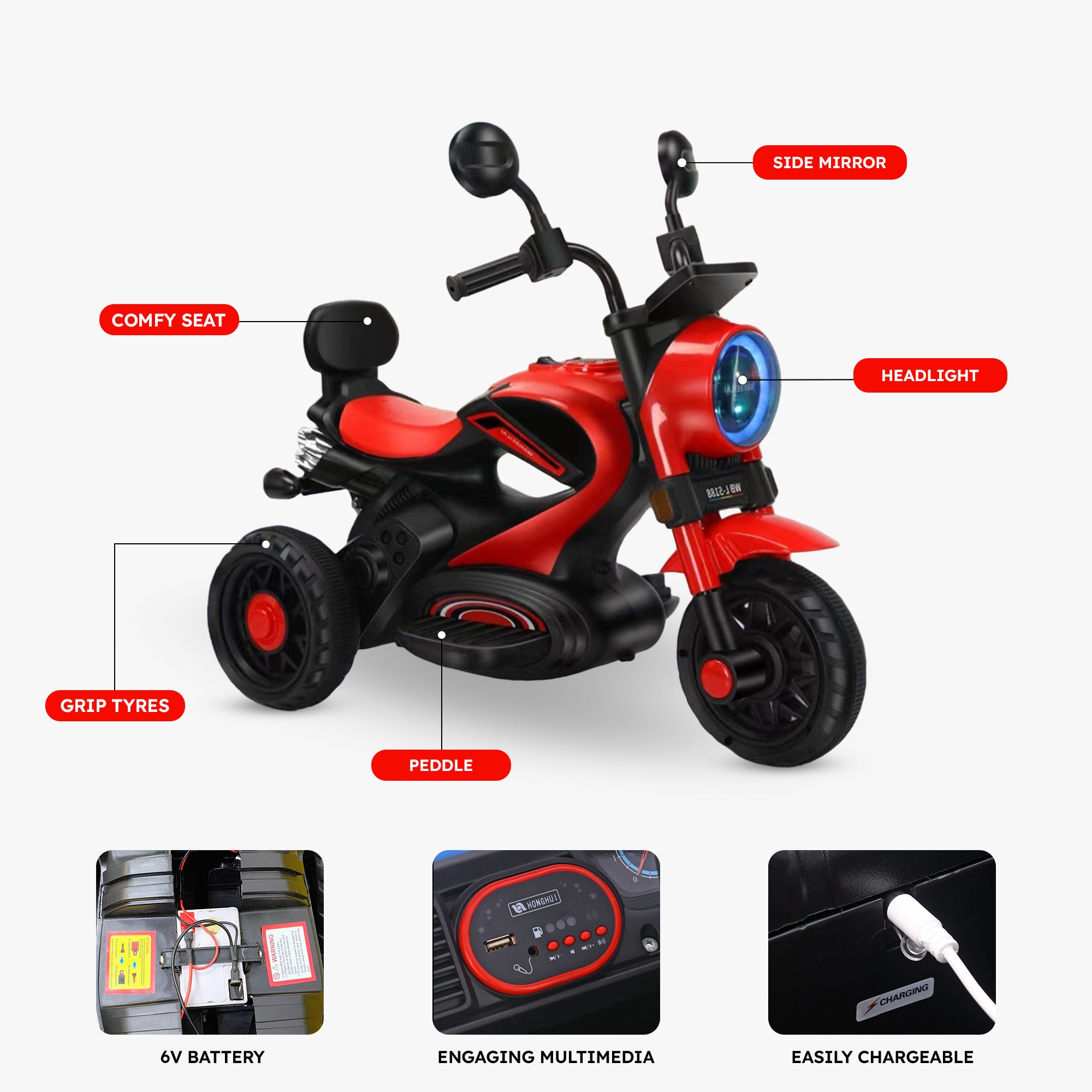 Jammbo Super Harley (Red)